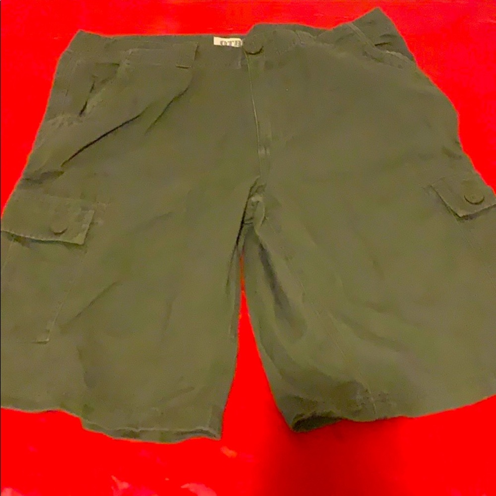 Green Cargo Shorts